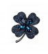 XSB120 - Four Leaf Clover Saree Brooch